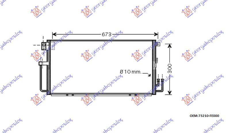 HLADNJAK KLIME 00-02 2.0 WRX(65x31x16)