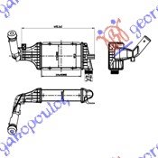 HLAD INTERC. 2.0-2.2DTi (22.0x12.7x6.6)