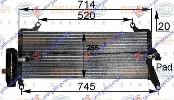 HLAD KLIME1.1i-1.2i8V-1.4i16V(71.5x25)