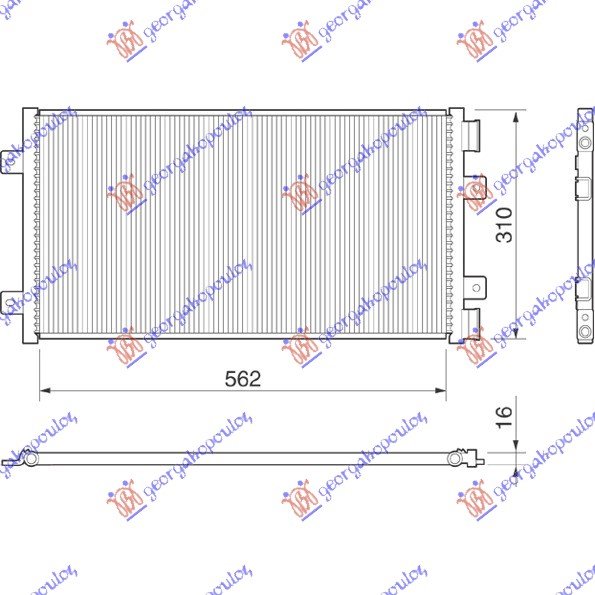 HLAD KLIME 1.2i8V-16V (56x31)T.MAR.01-02