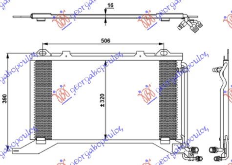 HLADNJAK KLIME 2.0COMPR-2.0-2.2CDI(57x32