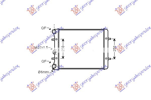 HLAD MOTORA 1.4-1.6 MAN.-A/C(43x41.5x2.3