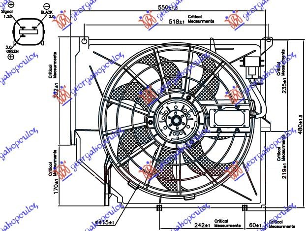 VENTILATOR KOMPLET BENZIN