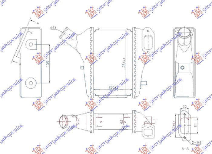 INTER.1.6-2.2i DTEC DIZEL(150x255x62)