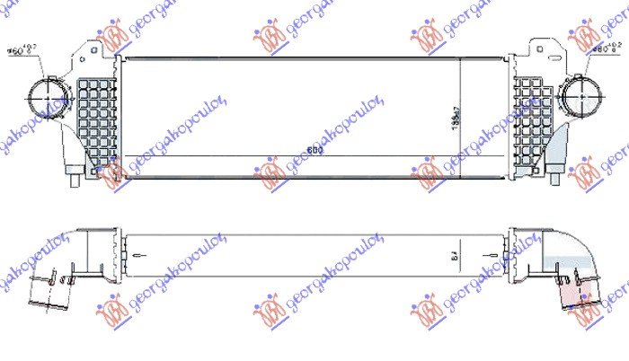 HLADNJAK INTERKULERA 3.0 TD (600x190x64)